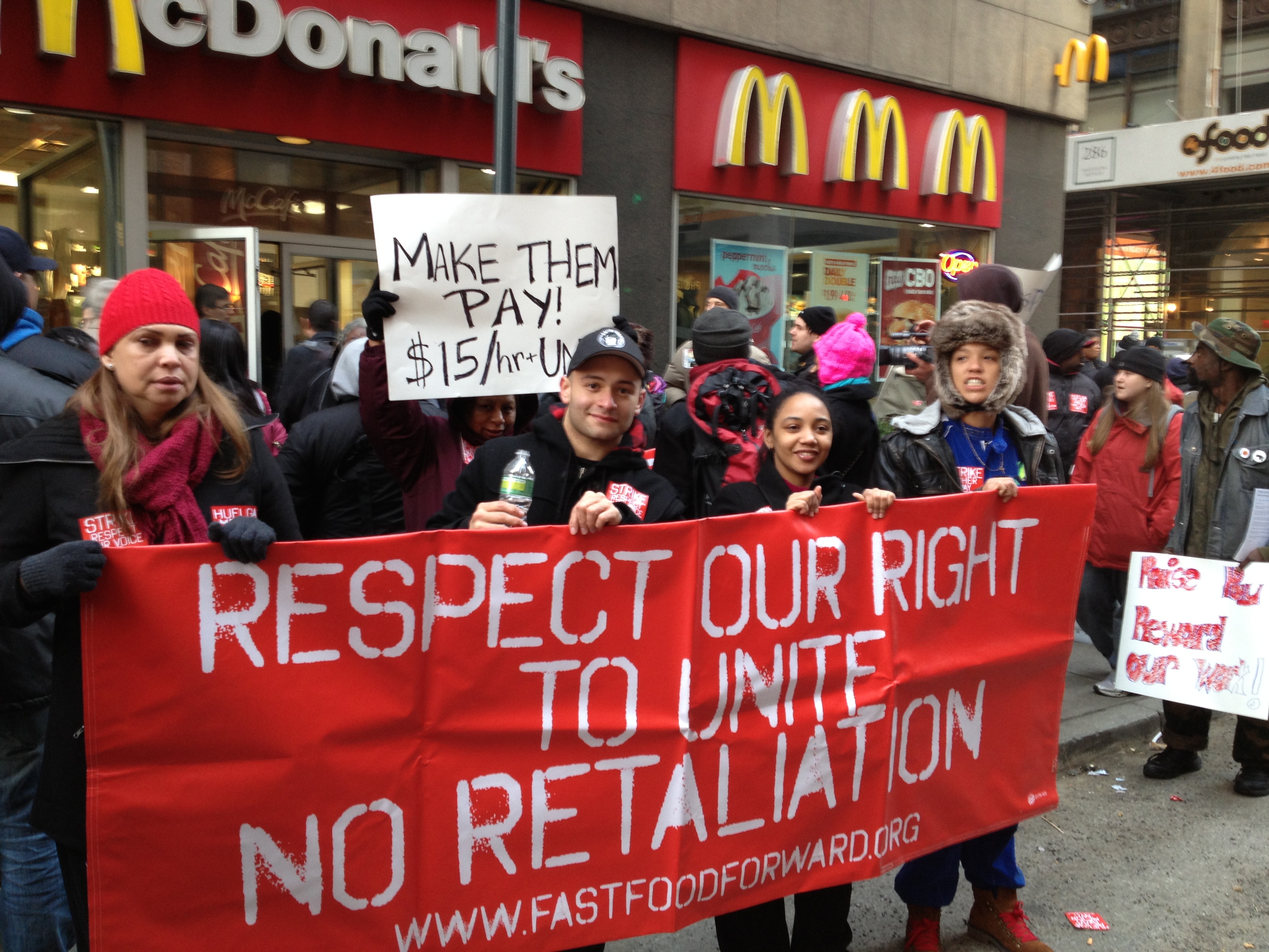 New York Fast Food Workers Walk Off the Job Labor Notes